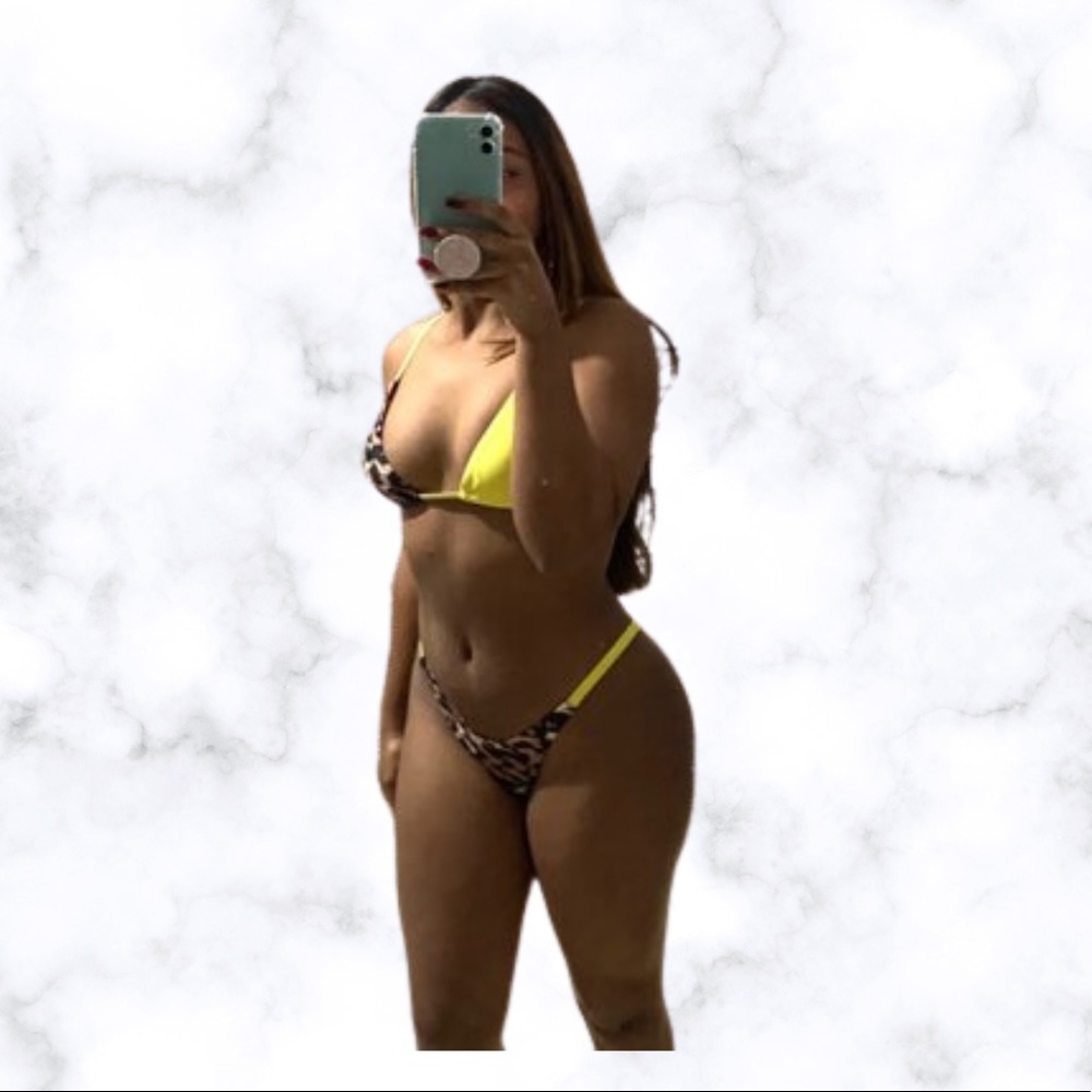 Yellow leopard bikini - Picture 2 of 3